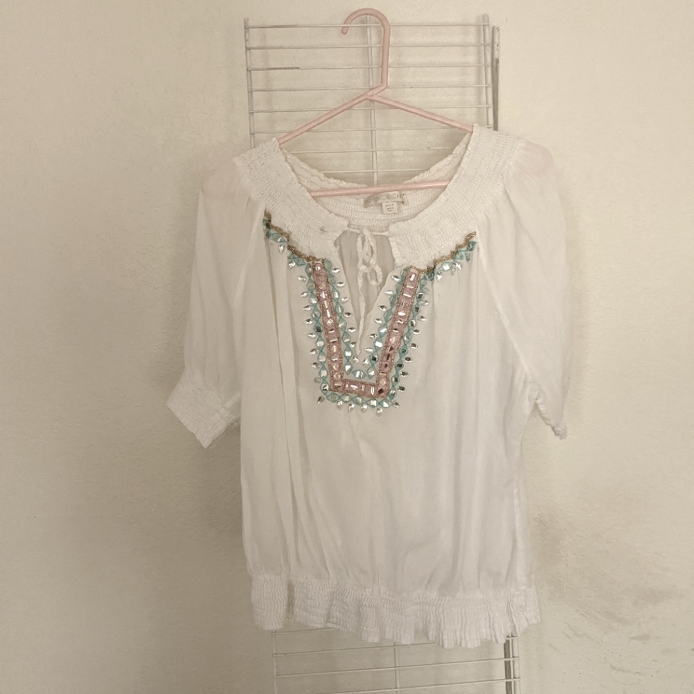 Women's Boston Proper Blouse Sz MED